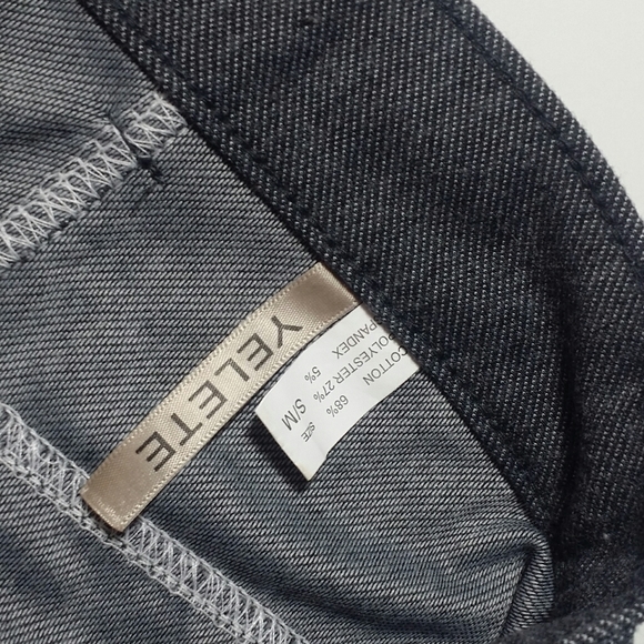 NWOT yelete S/M grey Jean look leggings - Picture 3 of 4